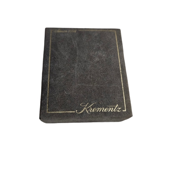 Vintage Signed Bogoff Clear Rhinestone Brooch in Krementz box - Picture 2 of 4